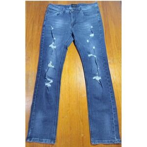 MONTERO JEANS Women's Blue Distressed Denim Bootcut Jeans‎ Size 29